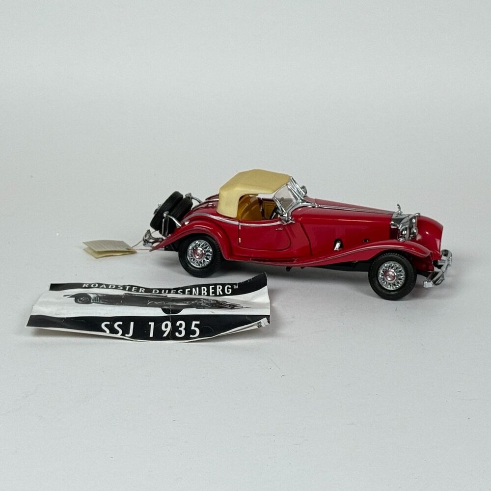 1988 Franklin Mint 1935 Mercedes-Benz 500K Roadster Diecast 1:24 Scale Damaged